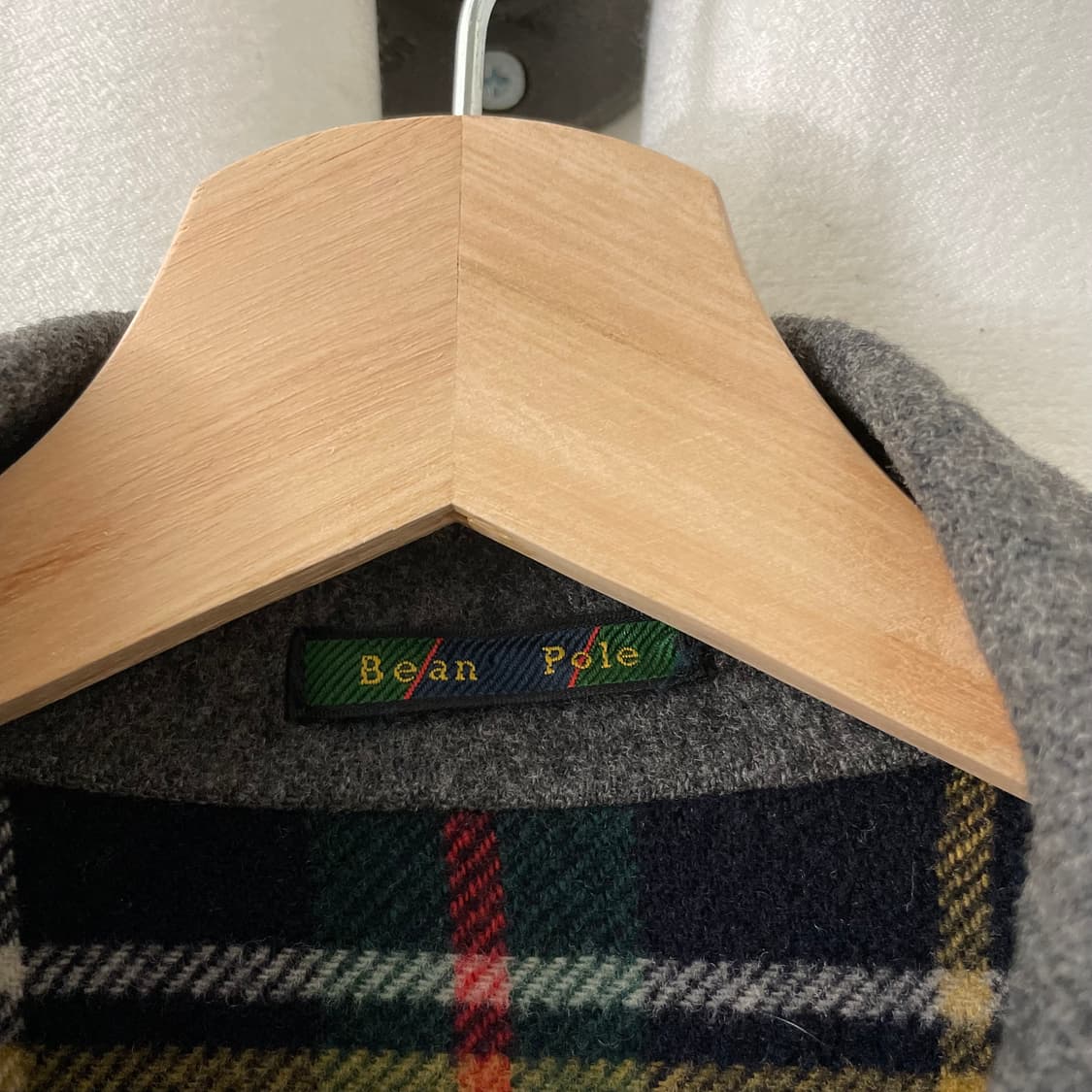 빈폴 체크 & 챠콜 리버시블 모직 자켓 상품이미지7