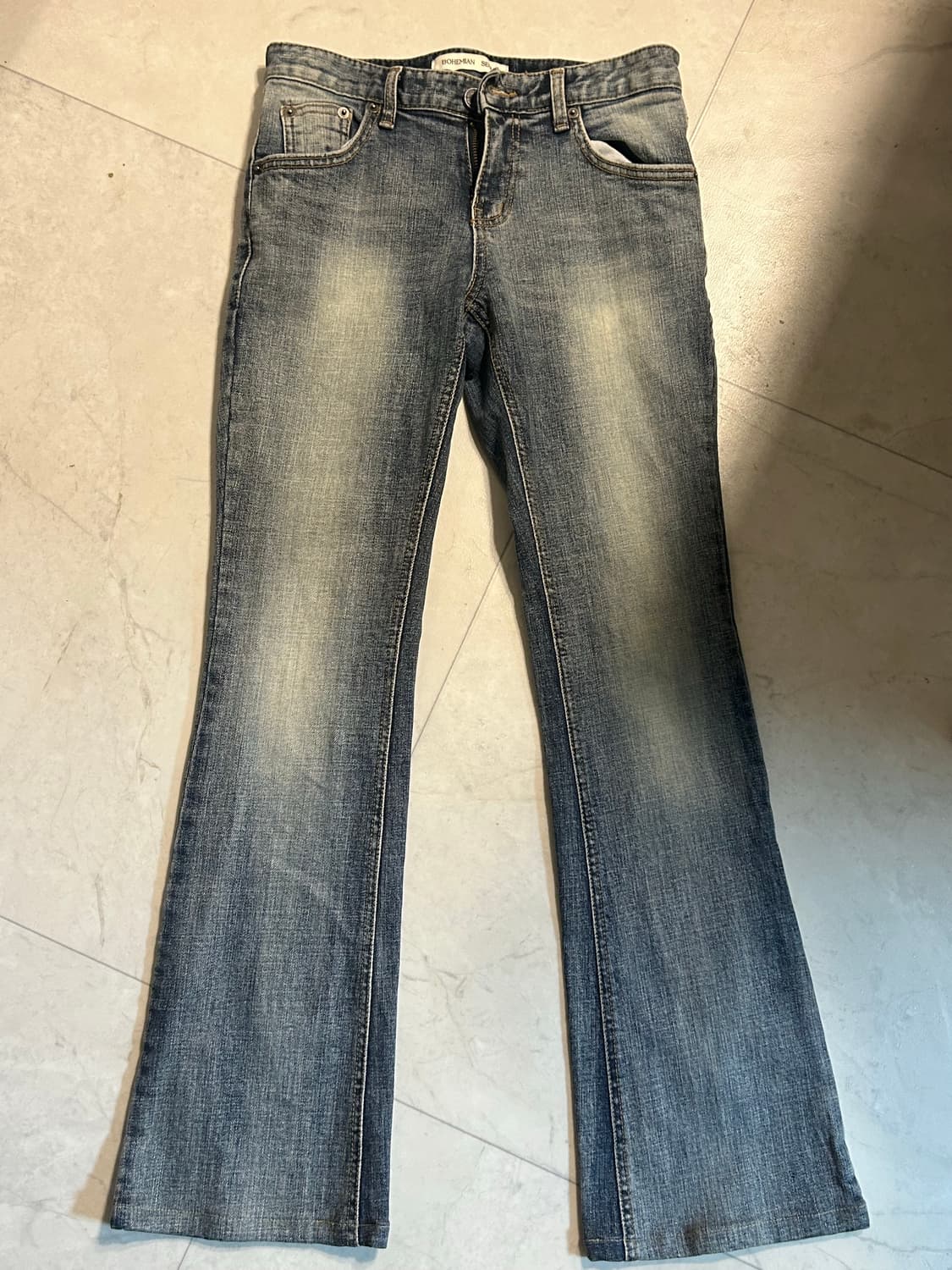 보헤미안서울 구버전 부츠컷 블루 S 상품이미지1