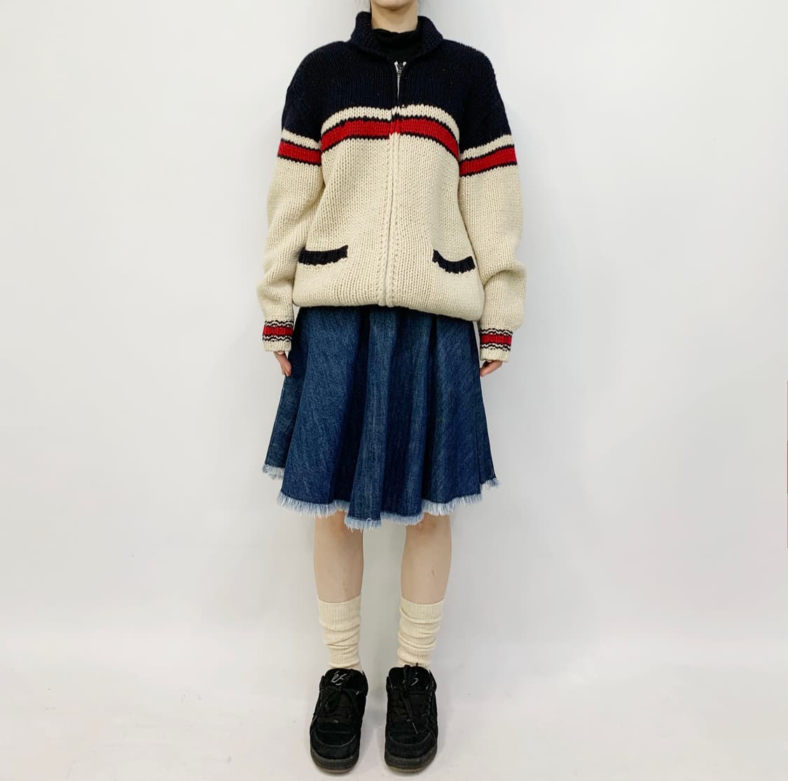 PARALYSER 니트 집업 상품이미지1