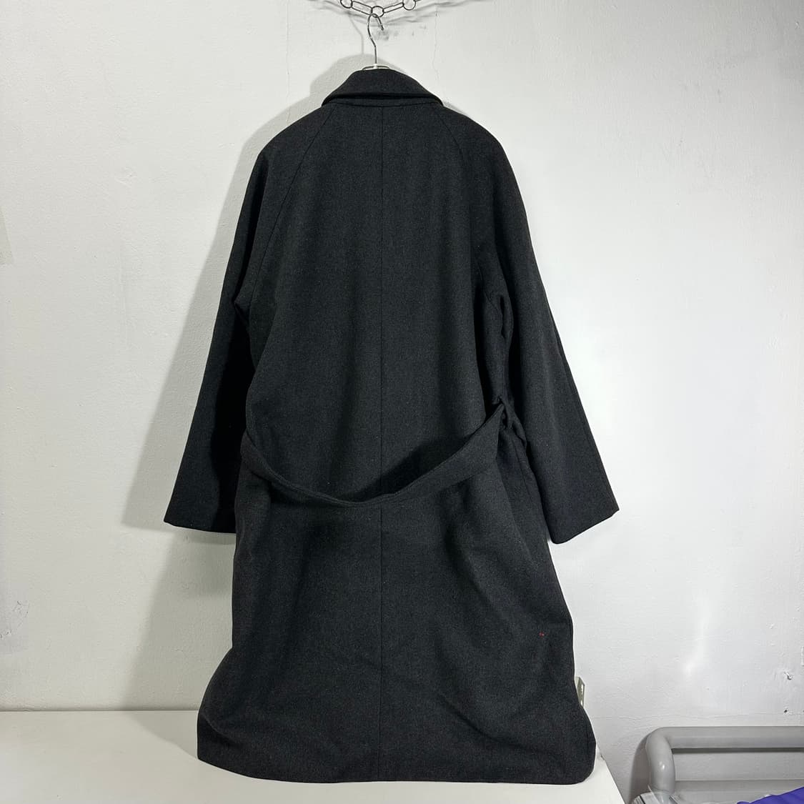 M-L MEMPHIS 차콜 로브 롱 싱글코트 상품이미지6