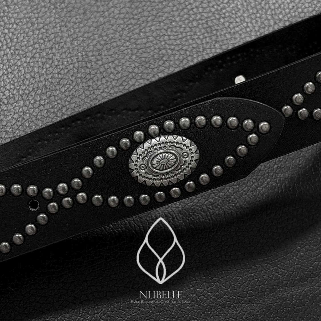 🌗 Ethnic stud belt / 에스닉 스터드 웨스턴 벨트 상품이미지8