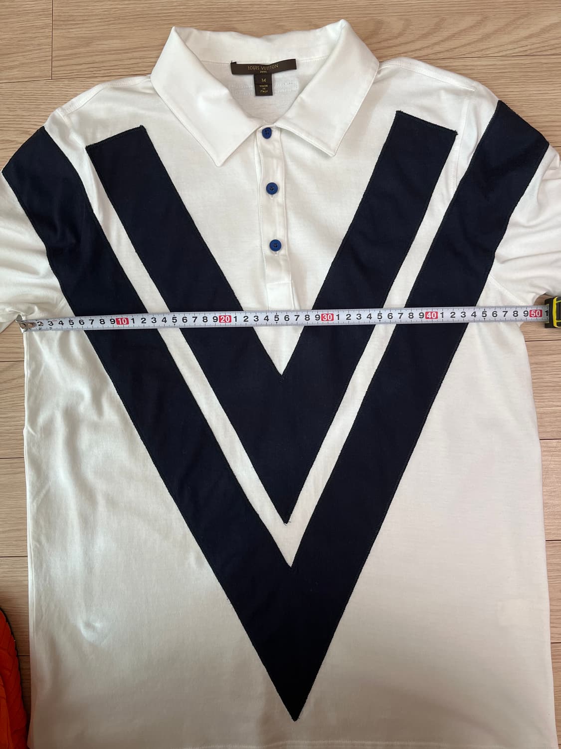 루이비통 남성 V 패턴 폴로셔츠 M 정품 상품이미지10