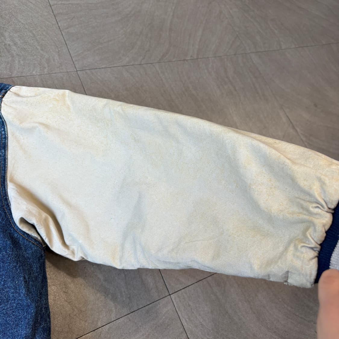 빈티지 데님 베이스볼 자켓 상품이미지7