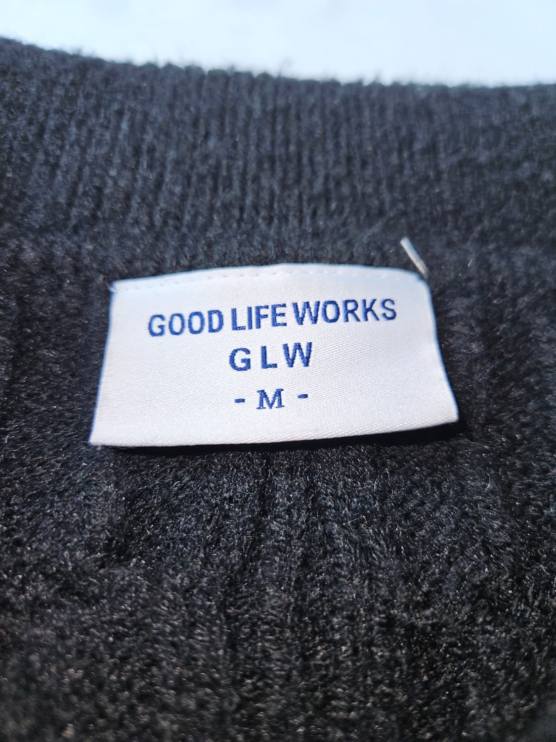 굿라이프웍스 헤비아크릴 니트집업 꽈배기니트 M 상품이미지2