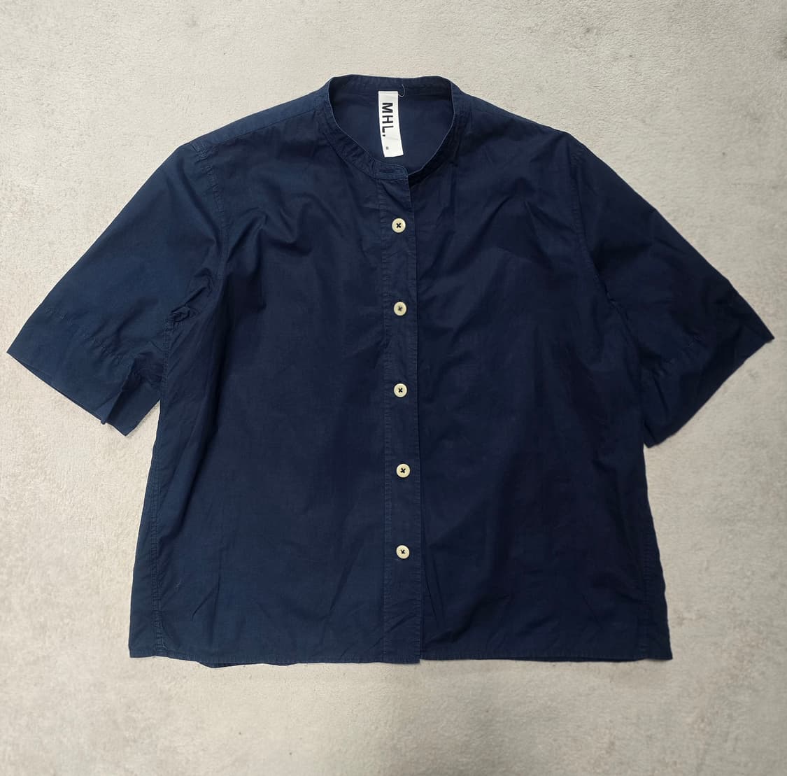 마가렛 호웰 네이비 코튼 셔츠 3 상품이미지1