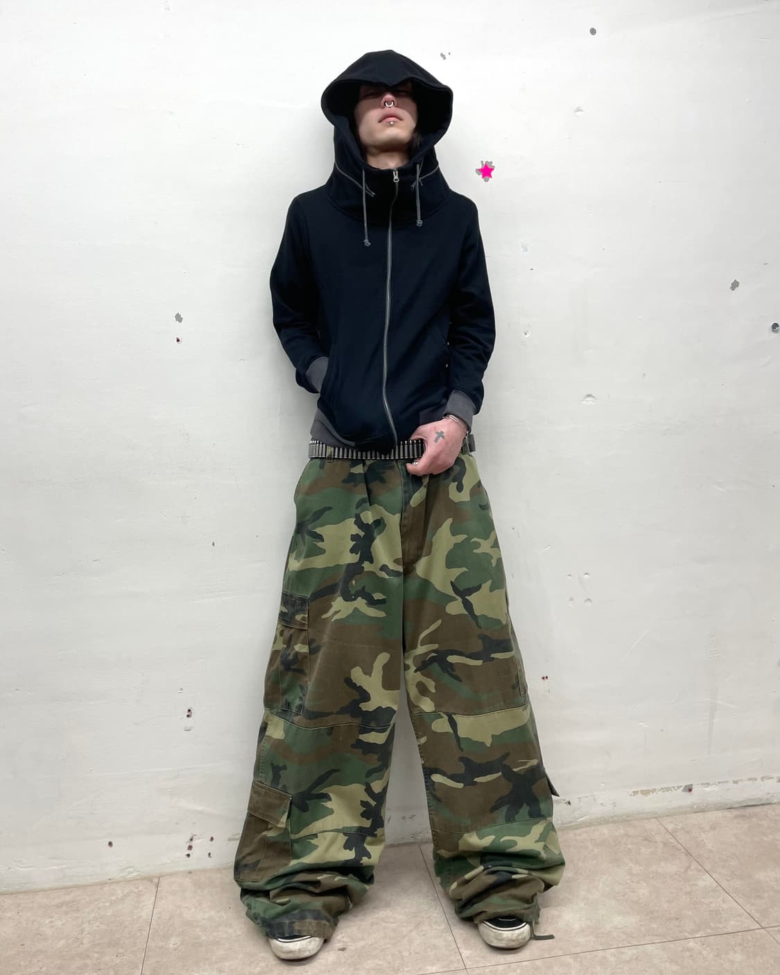 Big Hoodie Zipper Black Hoodie Zip-Up 상품이미지7