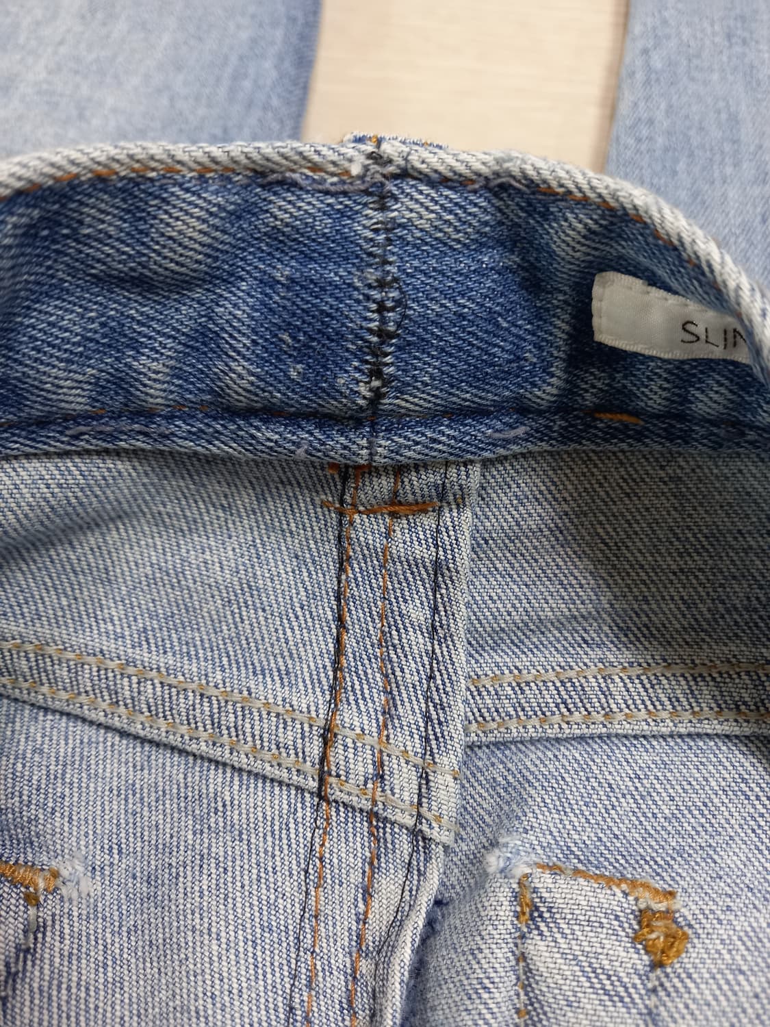 30 REAKER 데미지워싱 스판 테이퍼드 리페어진 30-244 상품이미지9