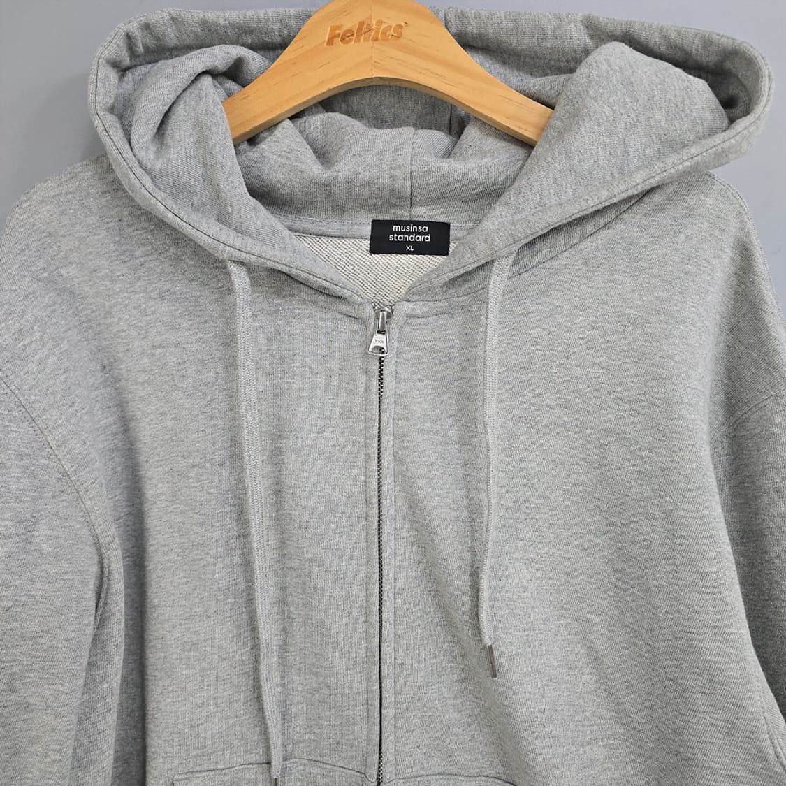 무신사스탠다드(musinsa standard) 후드 집업 그레이 XL 상품이미지3