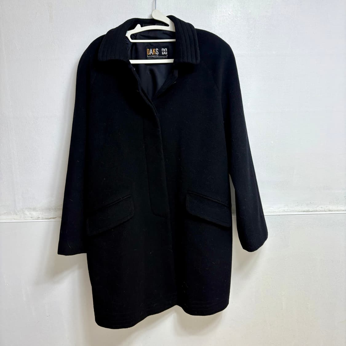 닥스 울 블랙 코트 상품이미지5