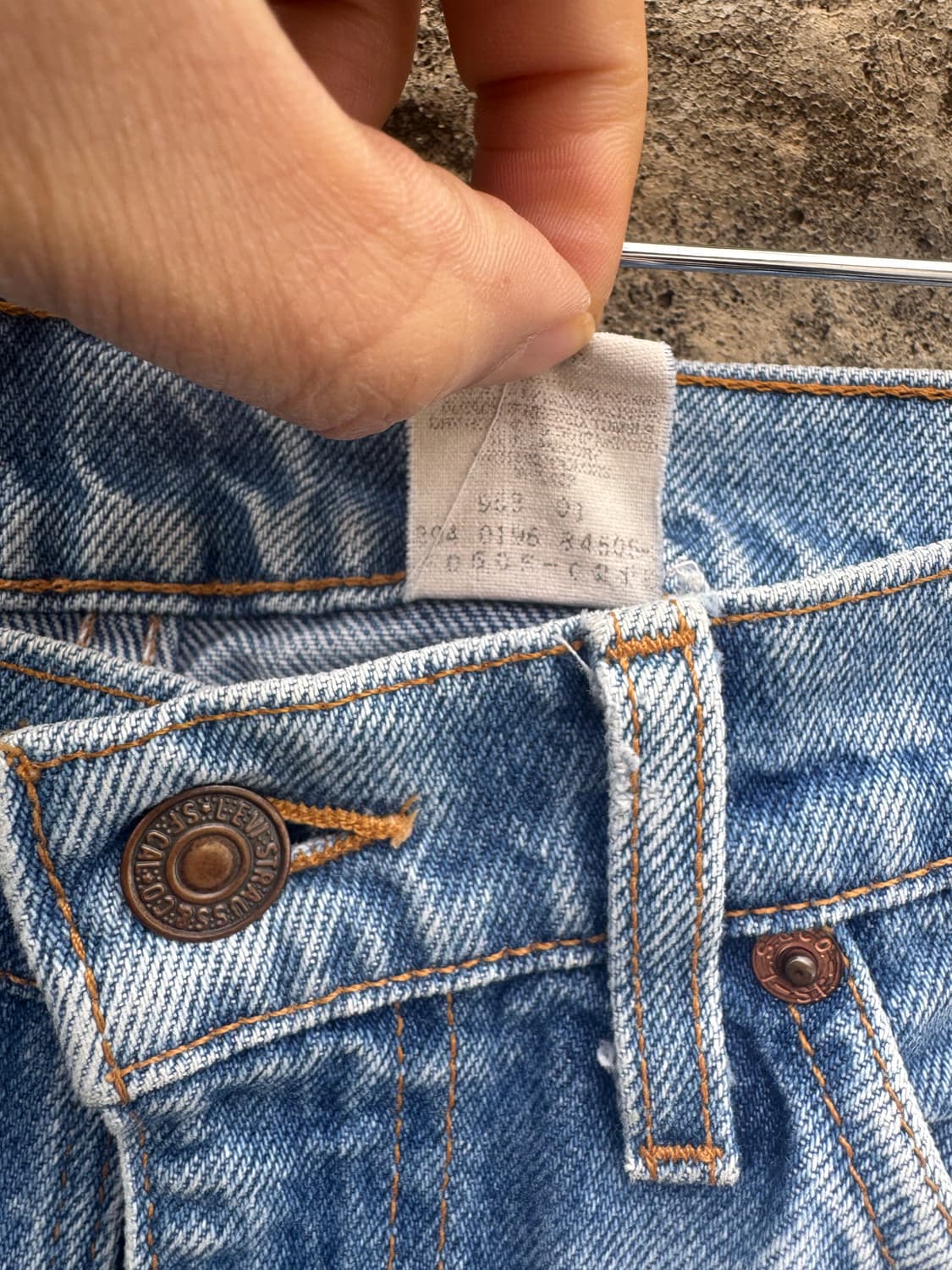 90s 리바이스 빈티지 505 워싱 데님 팬츠 32 상품이미지5