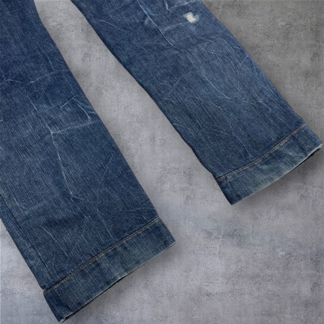돌체앤가바나 중청 빈티지 메탈패치 디스트로이드 데님팬츠 48 상품이미지8