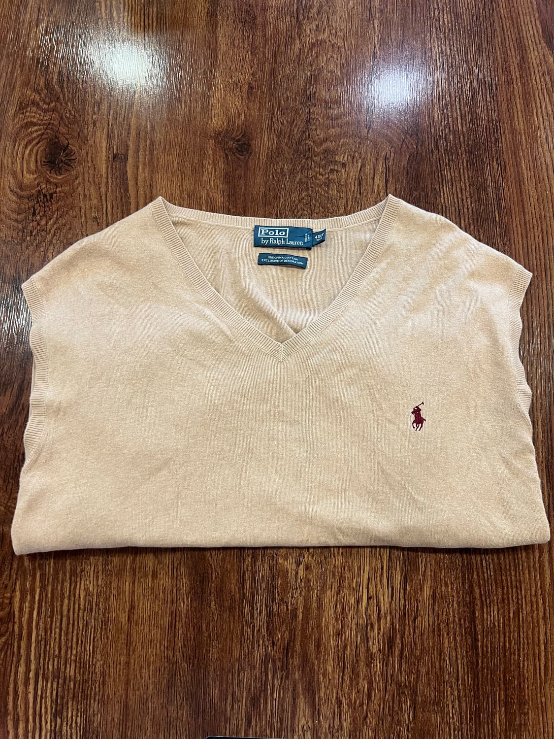 폴로 니트 조끼 4xl tall 빅사이즈 상품이미지1