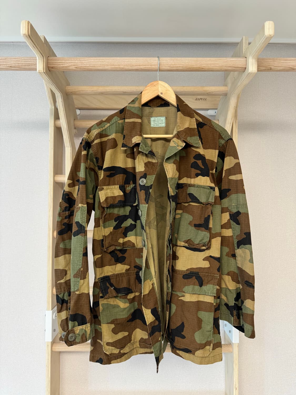 (103)미군 퍼티그자켓 우드랜드 전투복 야상 상의 스몰 레귤러 상품이미지1