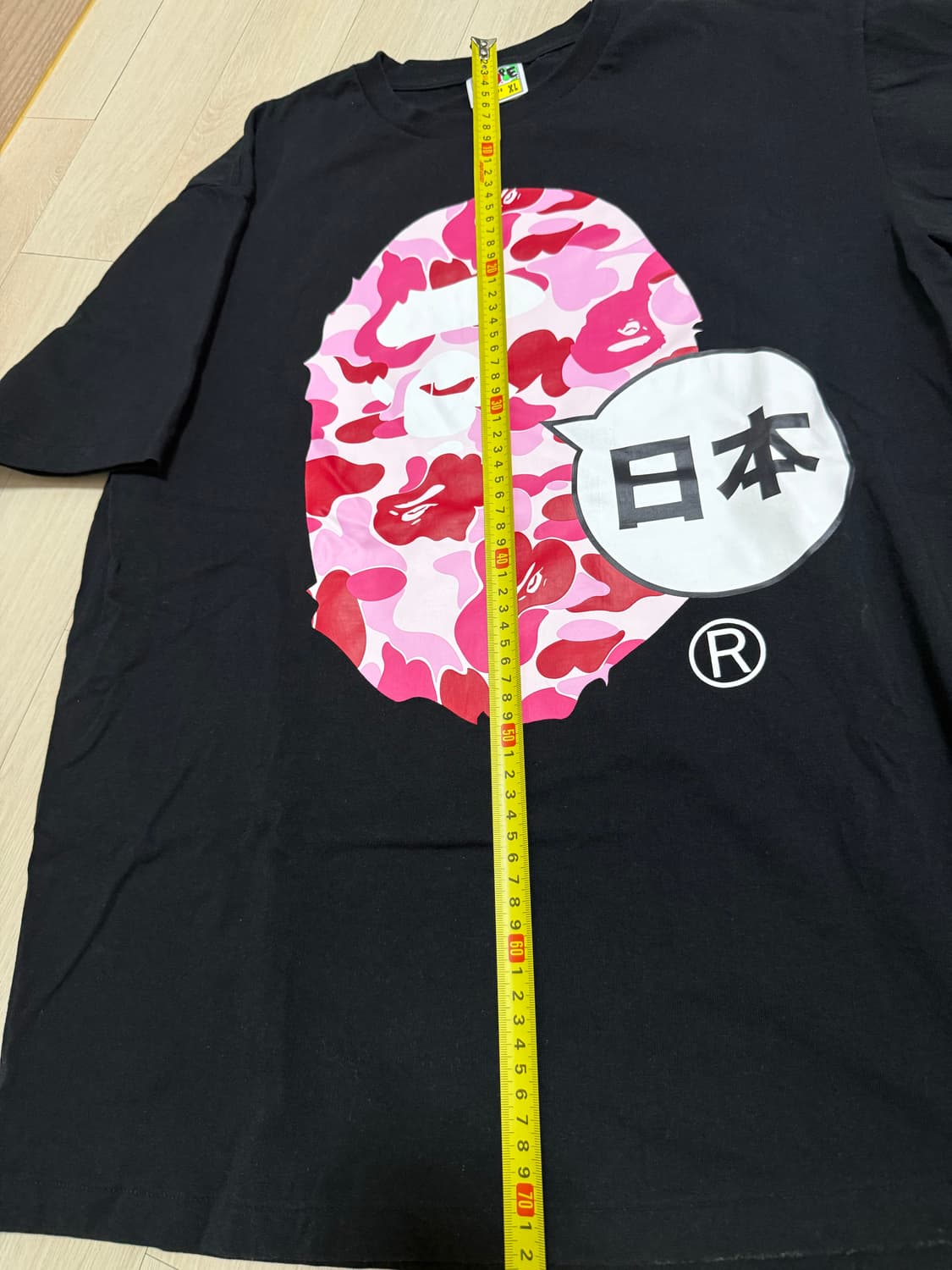 베이프(BAPE) 빅 에이프 헤드 핑크 카모 티셔츠 (블랙) 상품이미지5