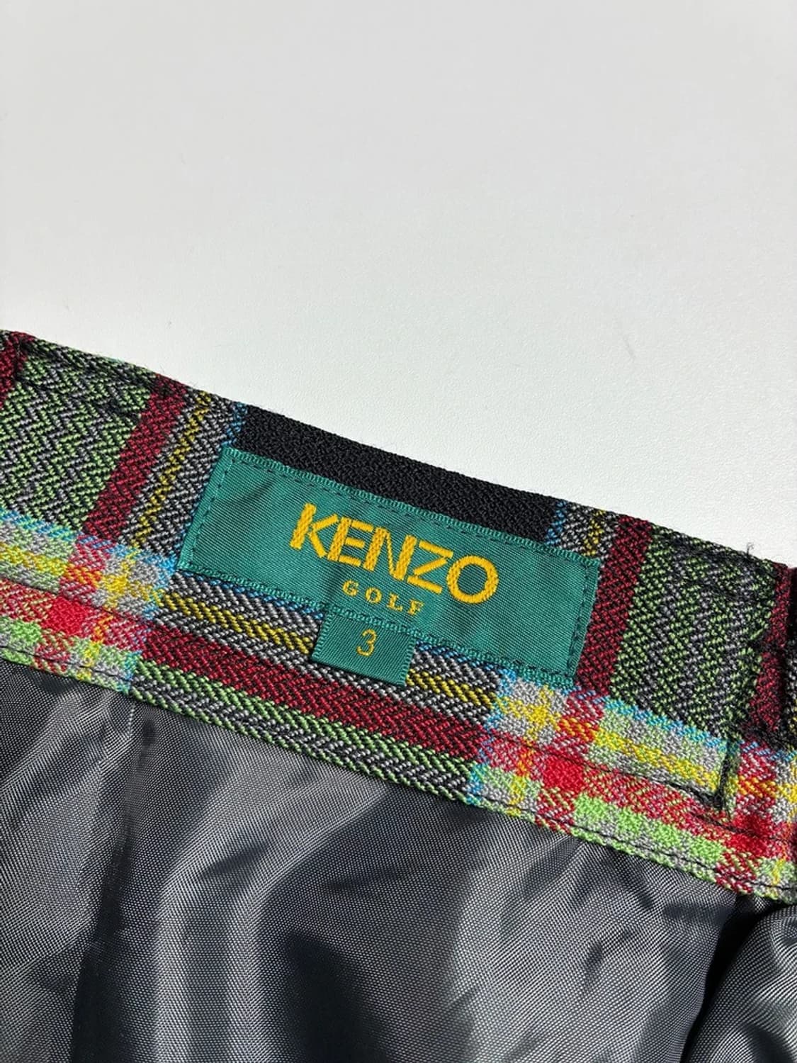 겐조 KENZO 골프 90's 체크 패턴 반바지 R2015 상품이미지7