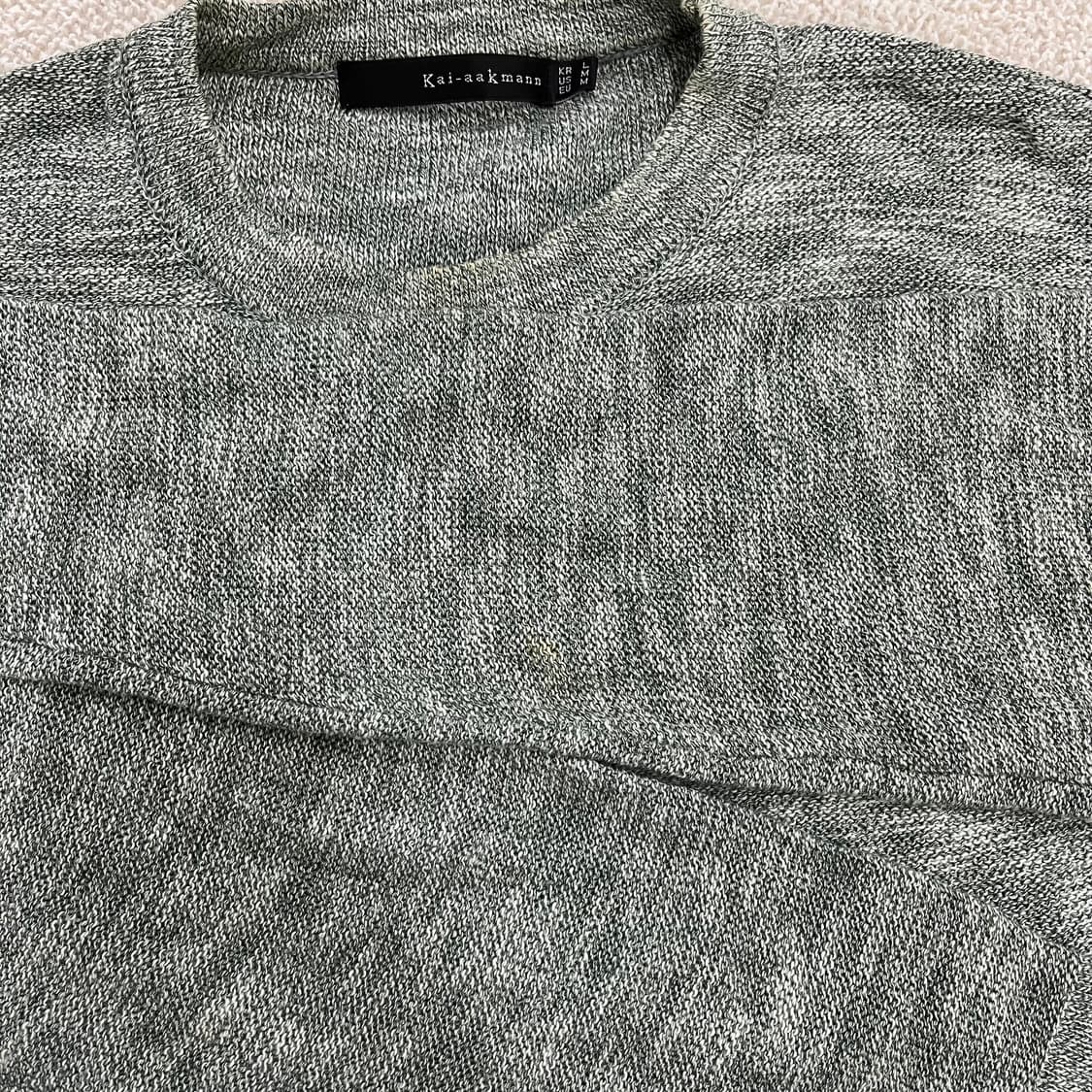 [L] 카이아크만 라운드넥 보카시 니트 스웨터 0106M1 상품이미지6