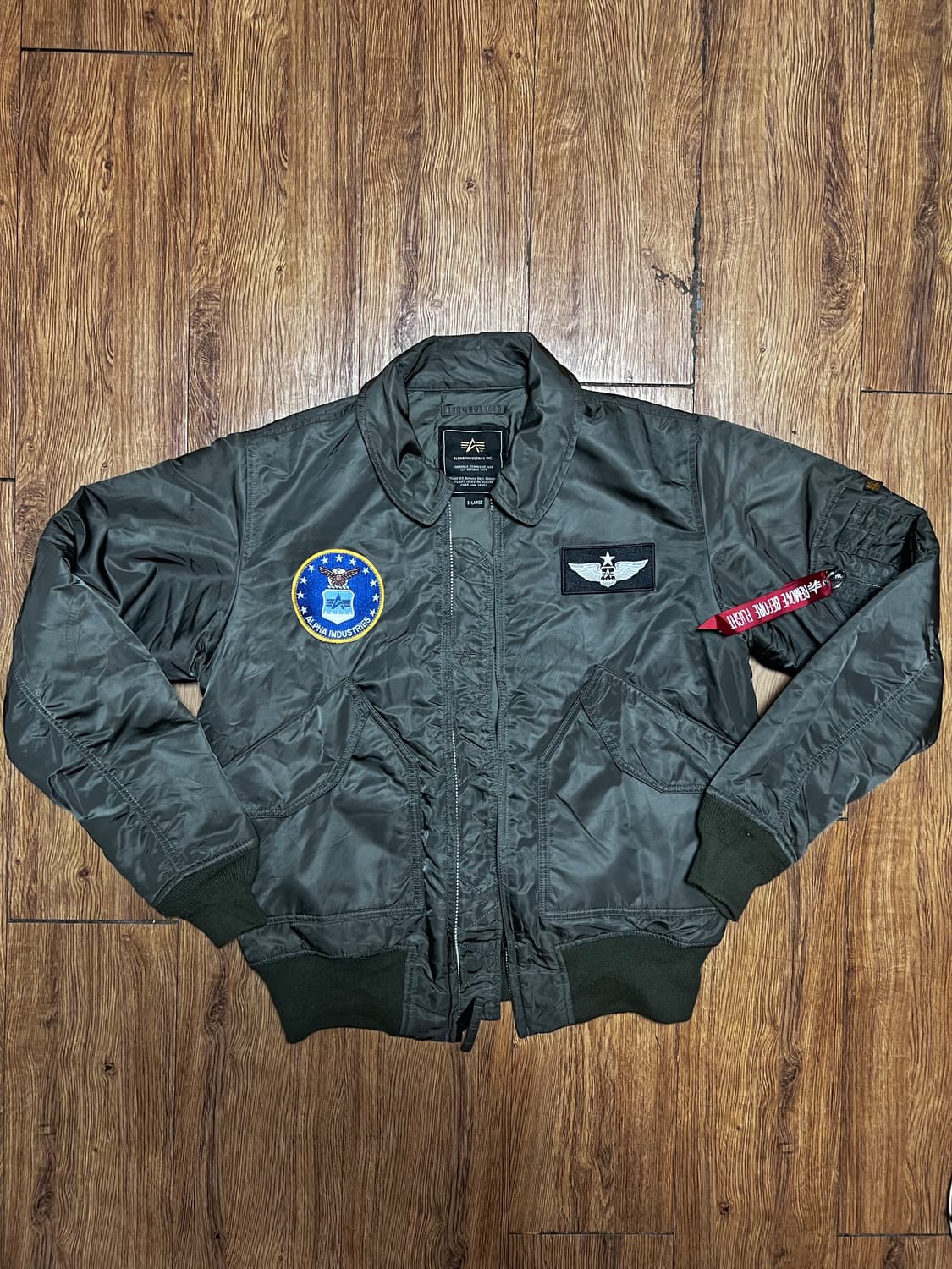 알파인더스트리 CWU-45P 카키 항공 점퍼 XL 상품이미지1