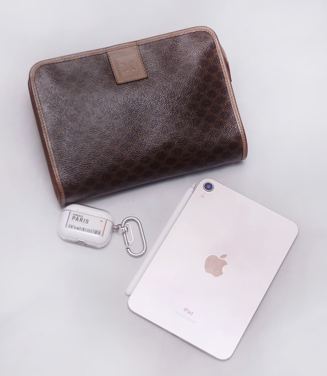 셀린느 (CELINE) 클래식 올드 마카담 지퍼 원포켓 파우치.클러치백 상품이미지3