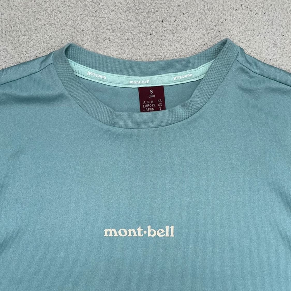  MONT-BELL 티셔츠 라이트 블루 S 상품이미지2