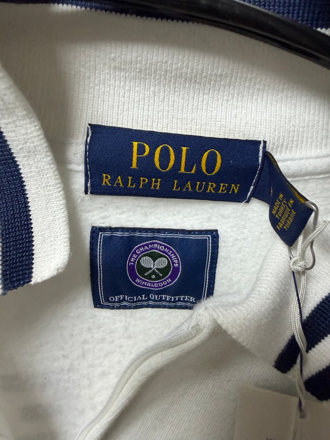 폴로 랄프로렌 윔블던 화이트 쿼터 집업 상품이미지3