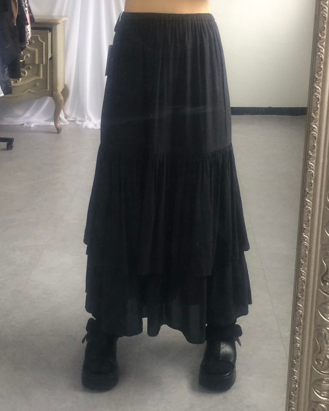 Layer long skirt 상품이미지6