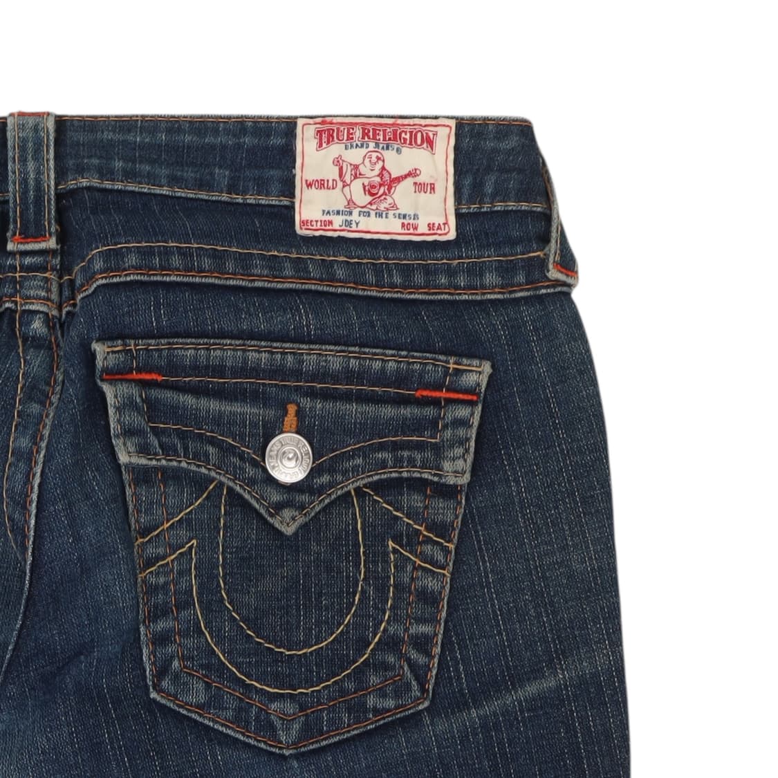 트루릴리젼 y2k 조이 워시드 부츠컷 데님팬츠 상품이미지3