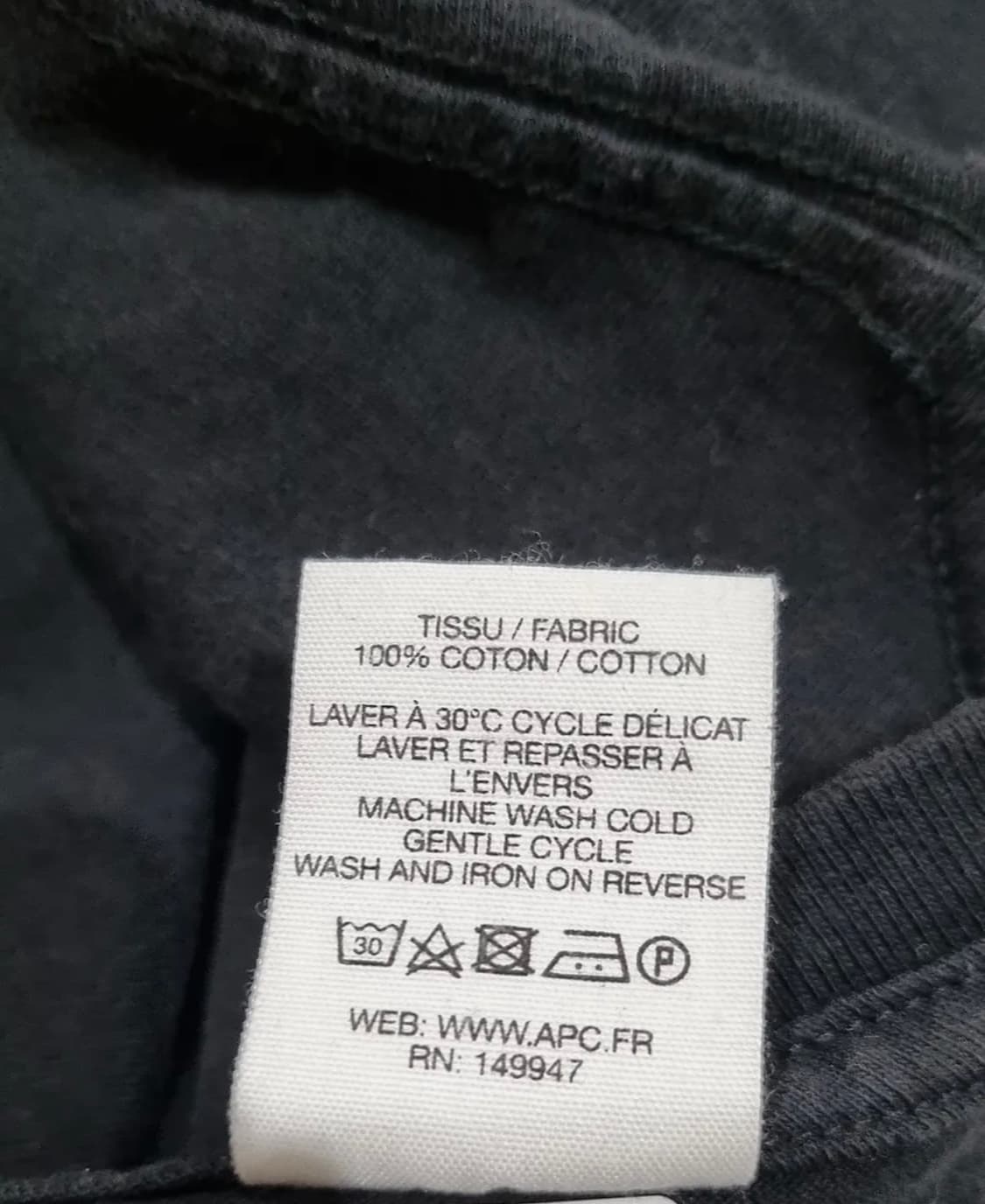 아페쎄 반팔 티셔츠 L 상품이미지5