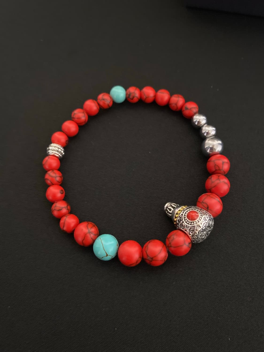 메탈 포인트 원석 팔찌 상품이미지3