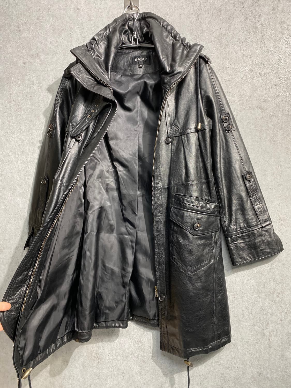 [M] G.V Jeans 우먼스 양가죽 레더 코트 상품이미지6