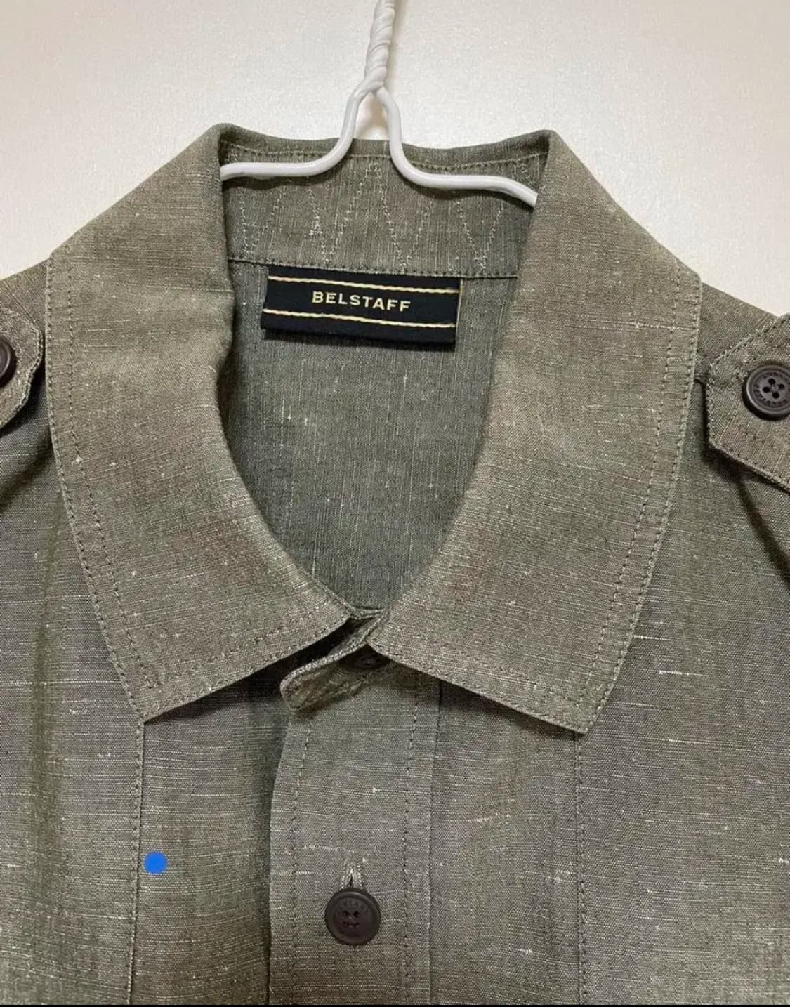 벨스타프 Belstaff 남성 반팔셔츠 S size (린넨& 면) 상품이미지3