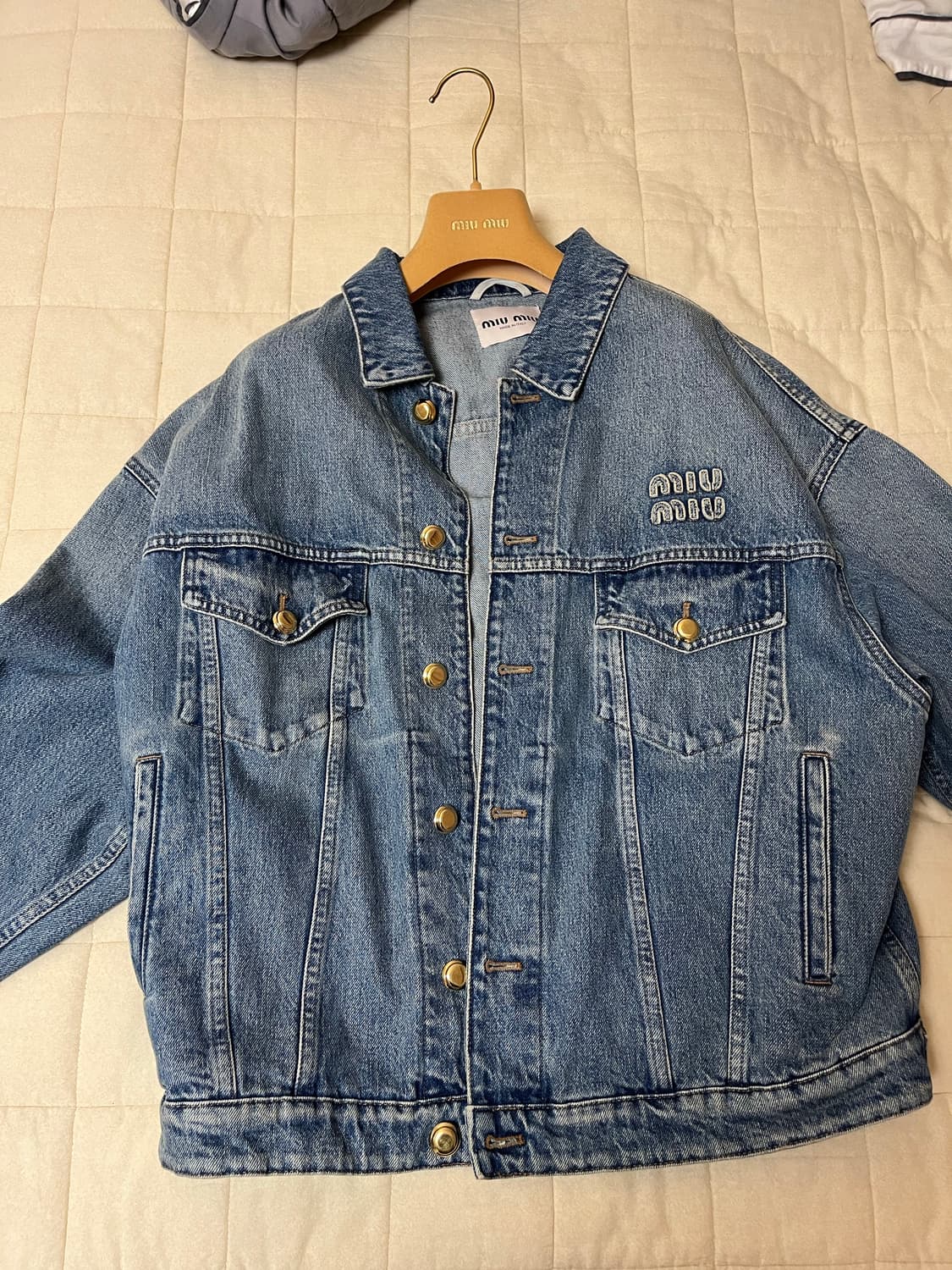 미우미우 데님 자켓 38 상품이미지3