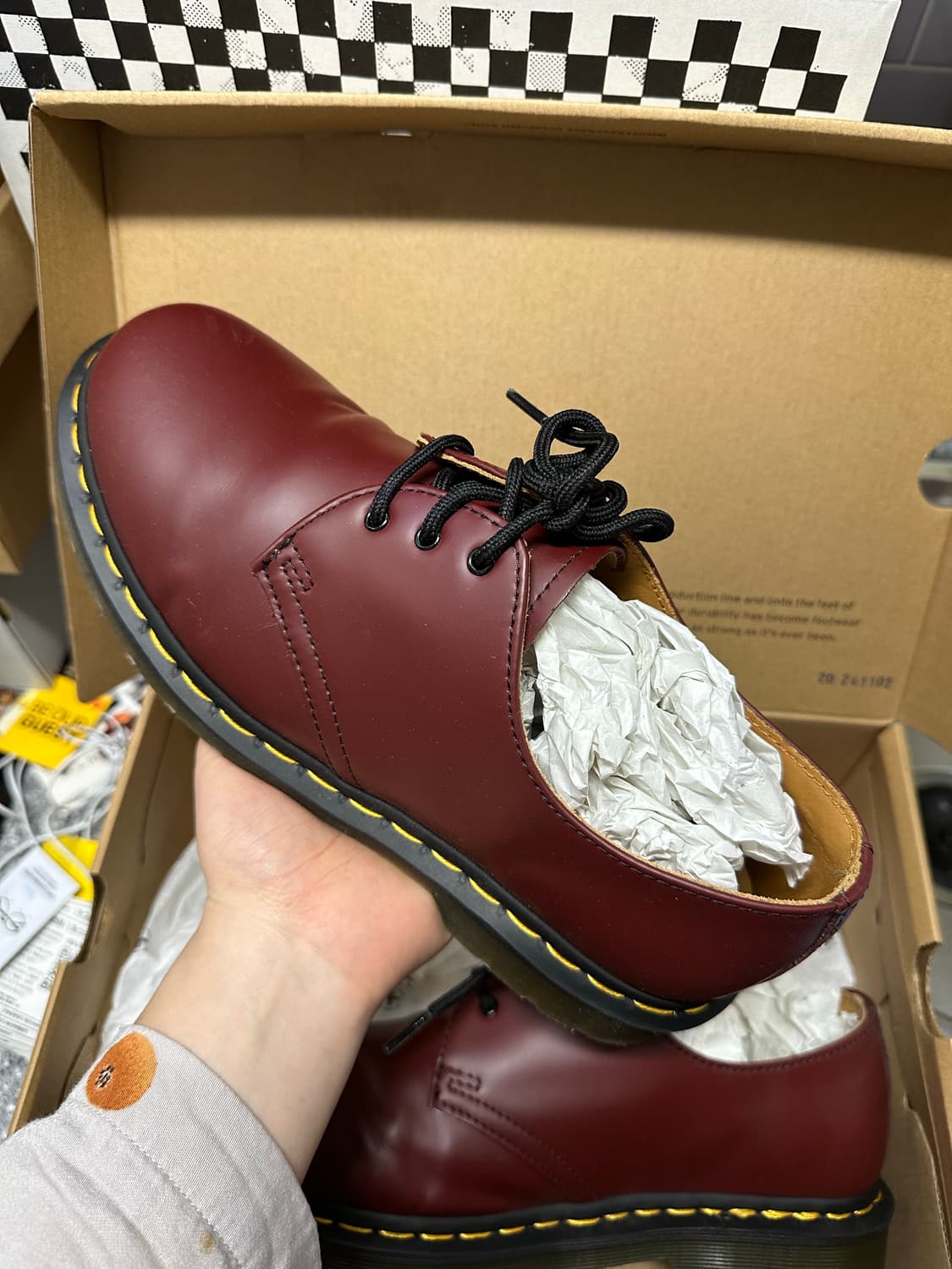 270 닥터마틴 1461 스무스 체리레드 상품이미지5