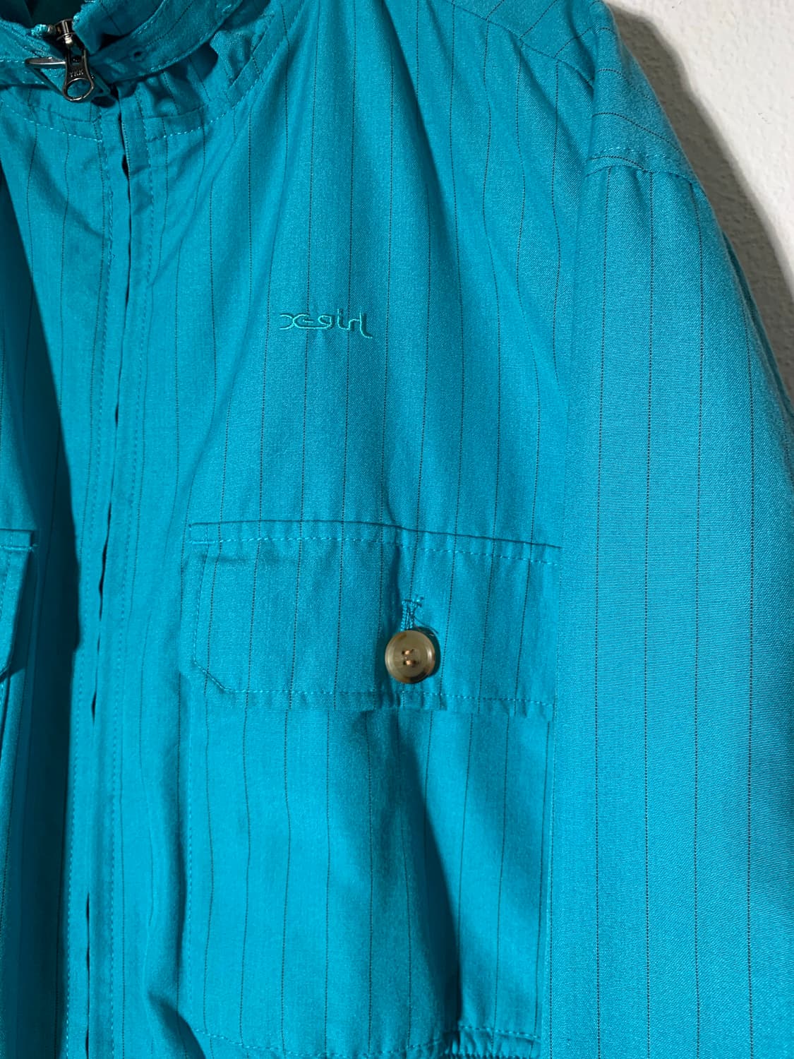 엑스걸 스트라이프 벨트 카라 워크자켓 상품이미지7