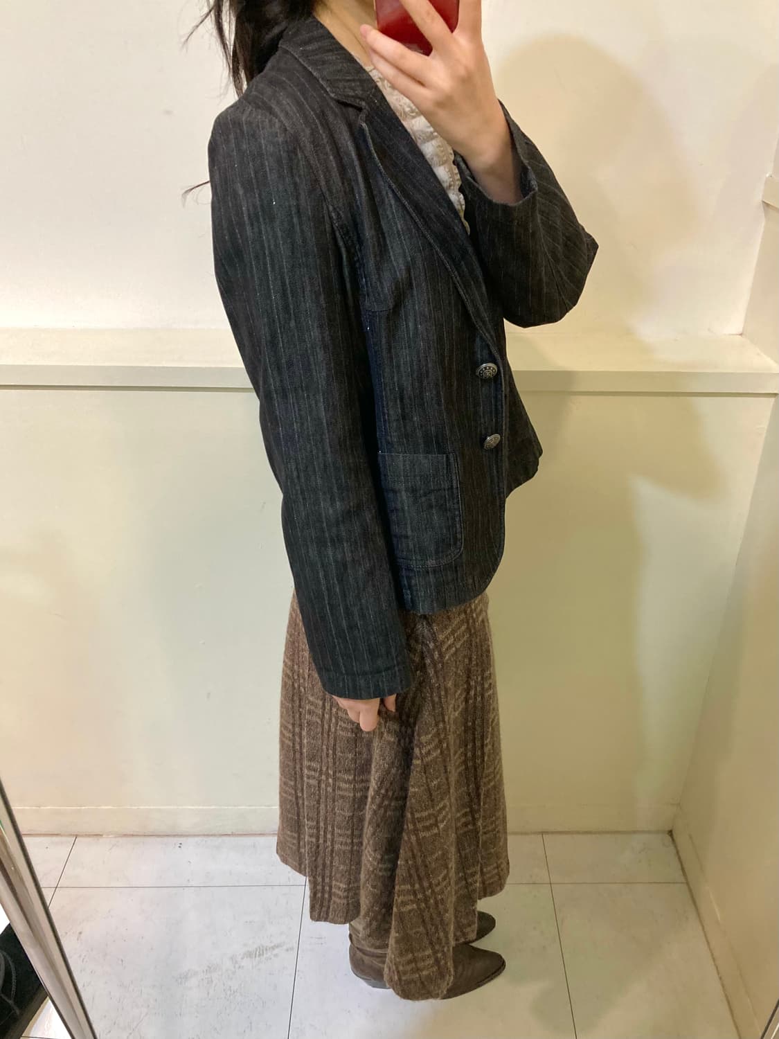 빈티지 에스닉 스트라이프 반짝이 자켓 상품이미지10