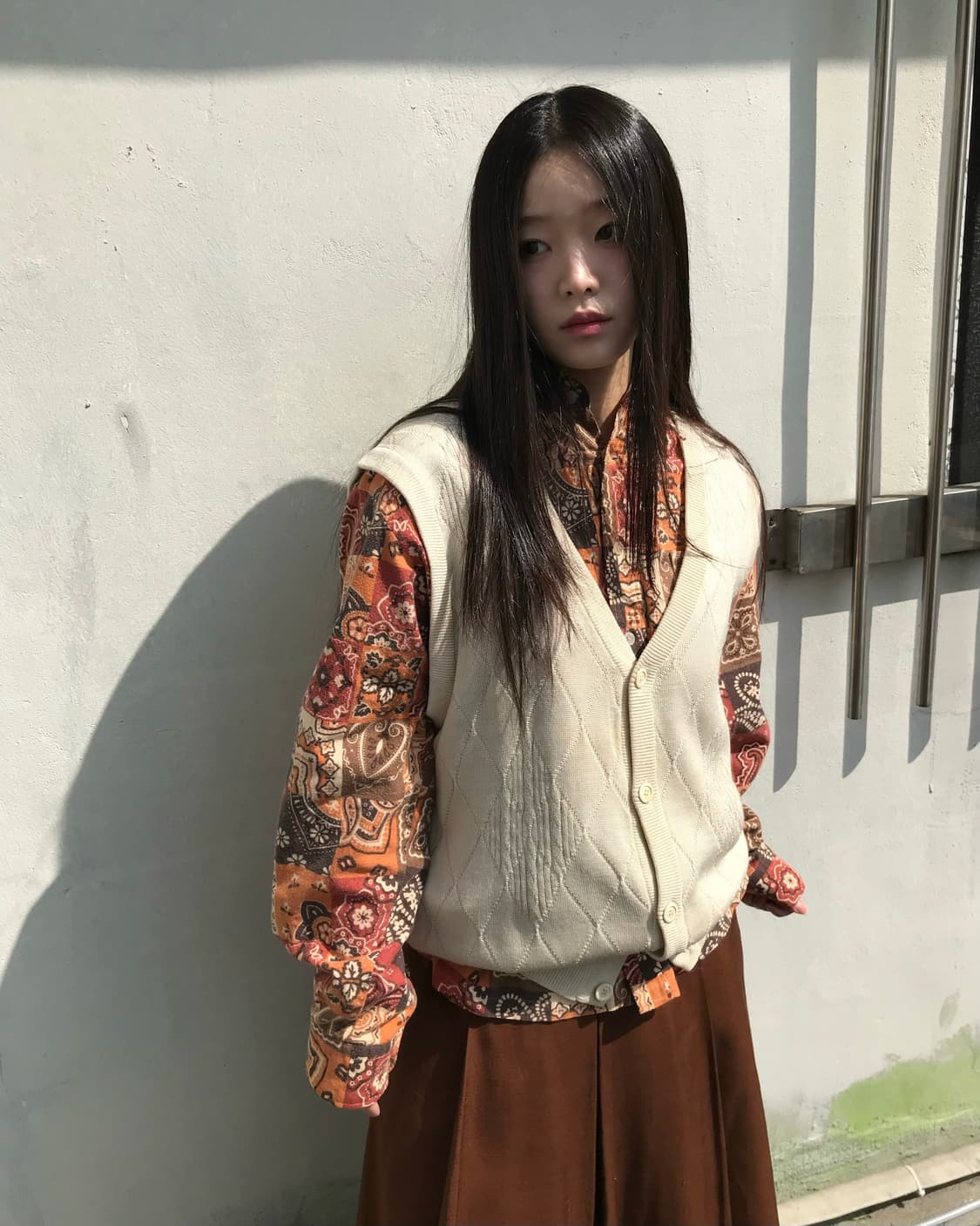 빈티지 페이즐리 패턴 셔츠  상품이미지1