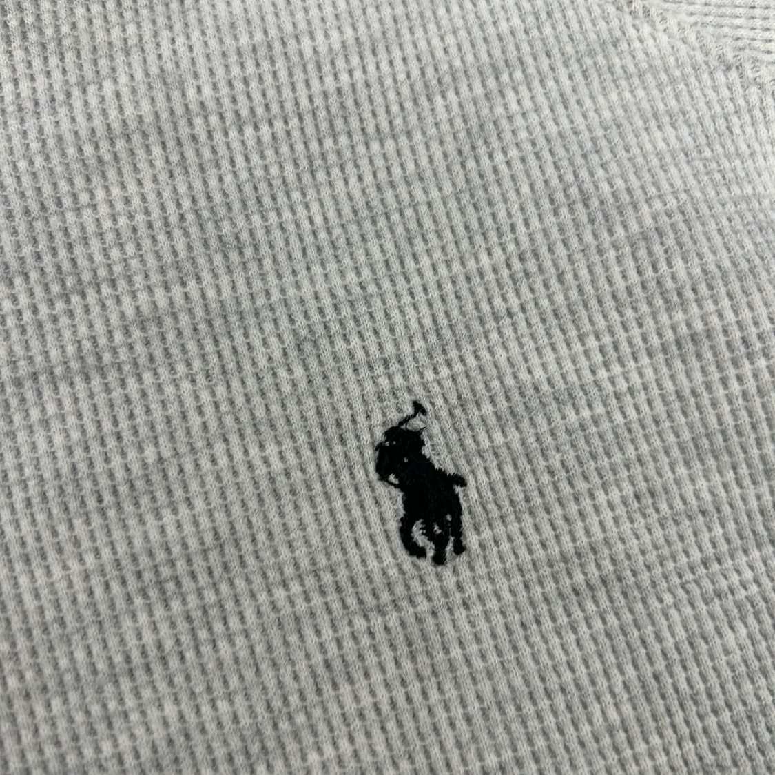 폴로 랄프로렌 와플 니트 맨투맨 회색 m 상품이미지3