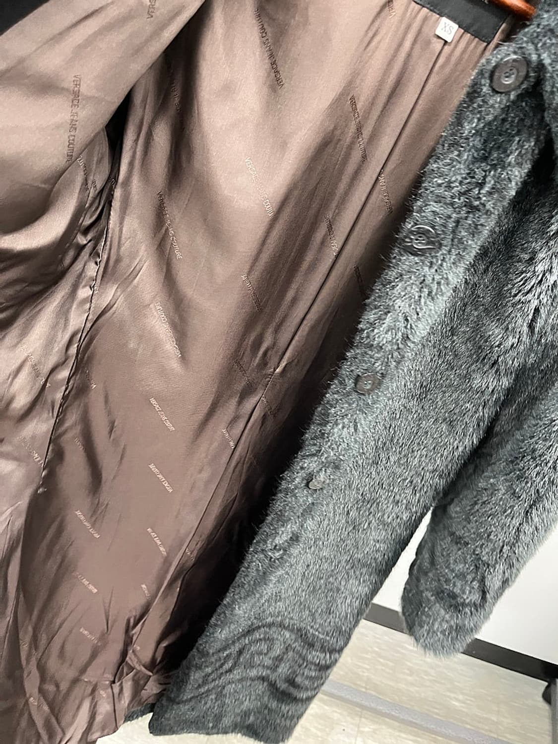 여) 베르사체 00s 퍼코트  상품이미지10