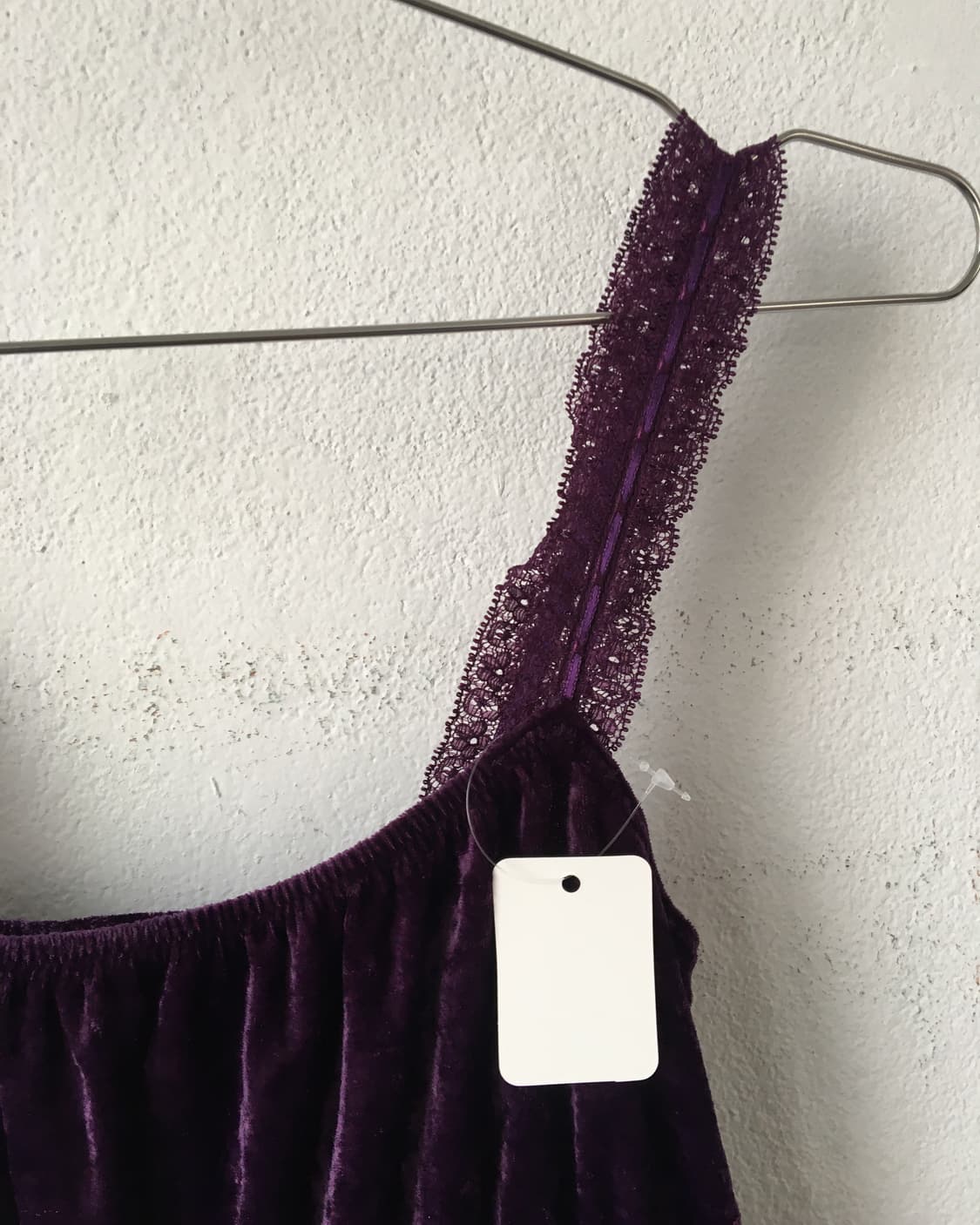 Lace trimming velvet sleeveless 상품이미지4