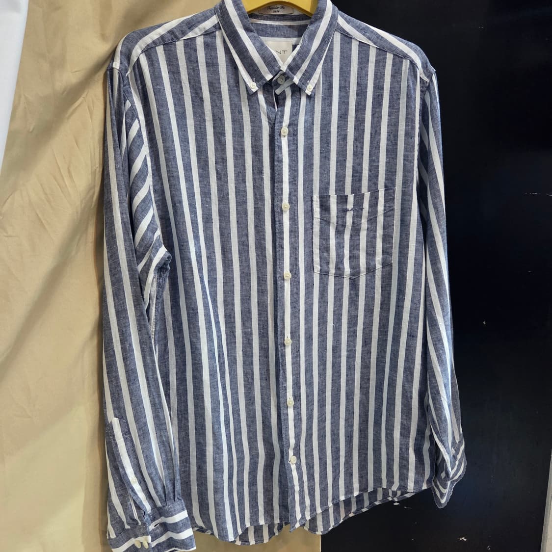 GANT 간트 레귤러핏 스트라이프 린넨 셔츠 상품이미지2