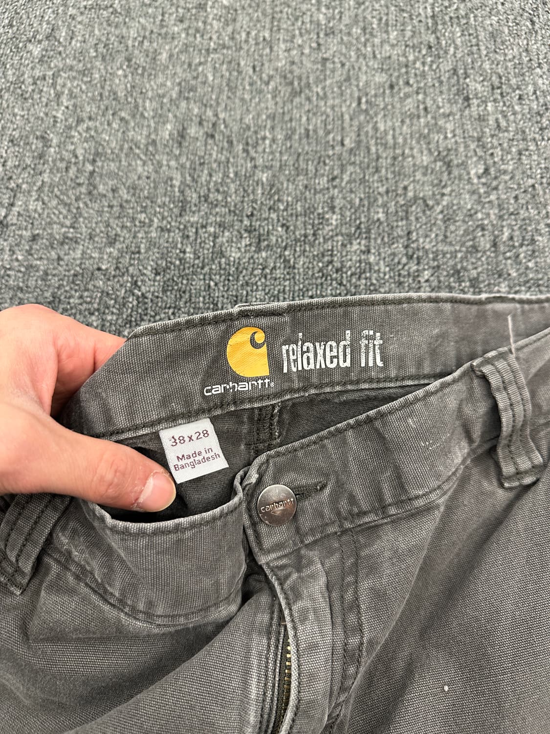 38) 칼하트 Relaxed Fit 차콜 워크팬츠  상품이미지7