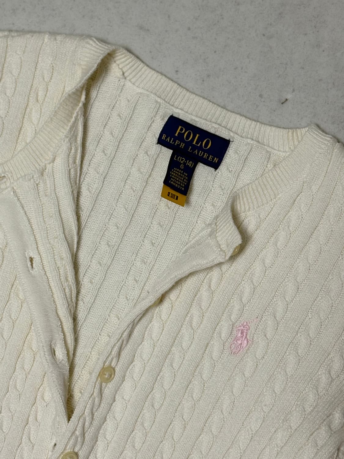 폴로 랄프로렌 케이블 가디건 상품이미지2