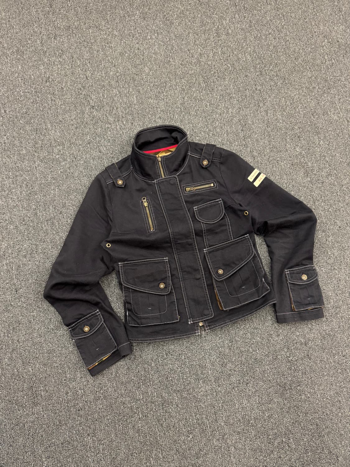 M)타미힐피거 빈티지 여성 멀티 포켓 크롭 필드자켓 상품이미지3