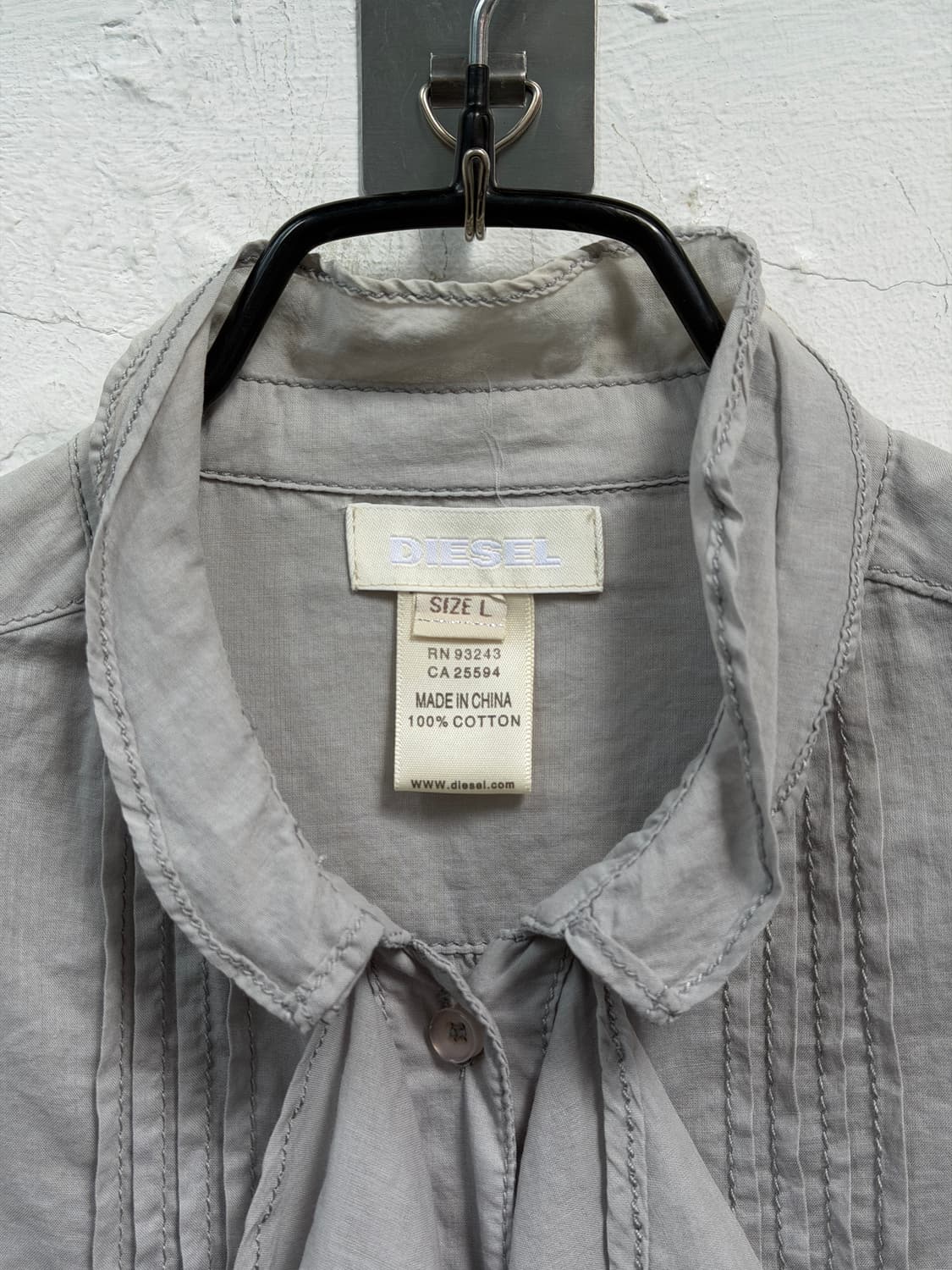 Diesel 디젤 레이스 프릴 블라우스 L 상품이미지2