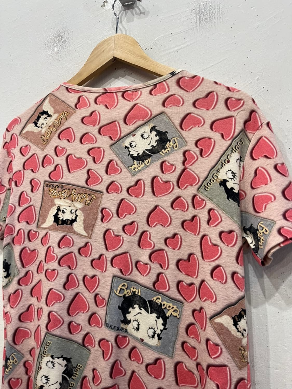 Bettyboop 베티붑 풀프린팅 하프 가디건 Made in JAPAN 상품이미지4