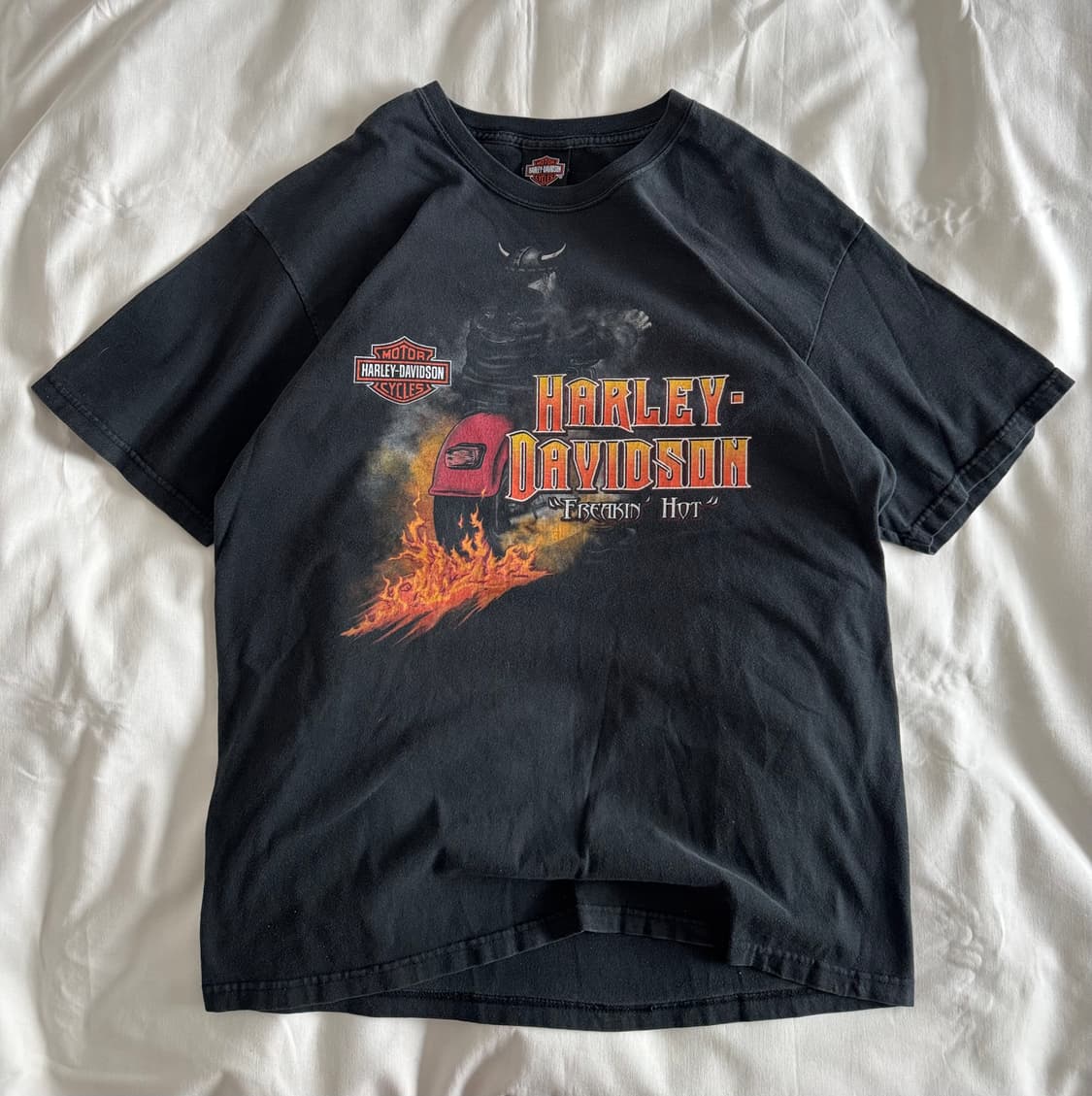 [L] 90s-00s 빈티지 할리데이비슨 freakin hot 티셔츠 상품이미지1