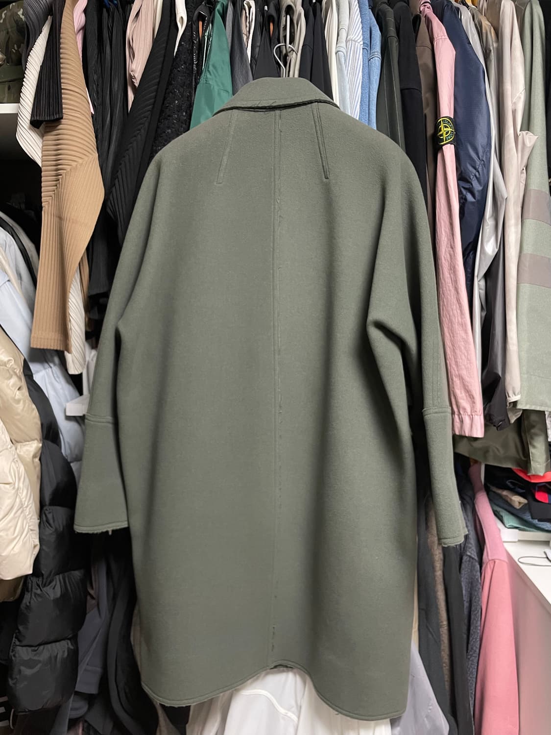 [46] 우영미 오버핏 코트 그레이 상품이미지7