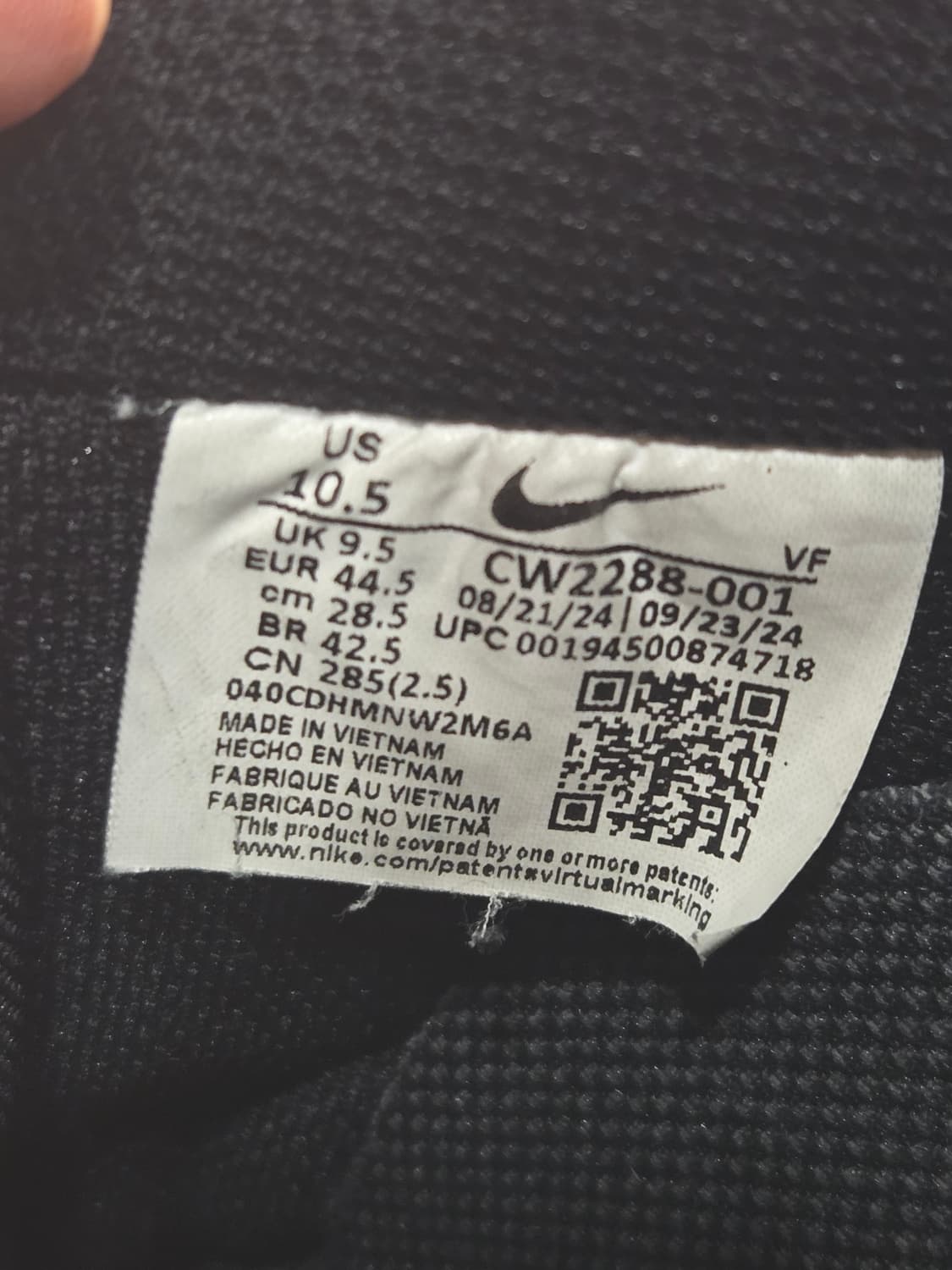 나이키 에어포스1 07 로우 올 블랙 상품이미지7