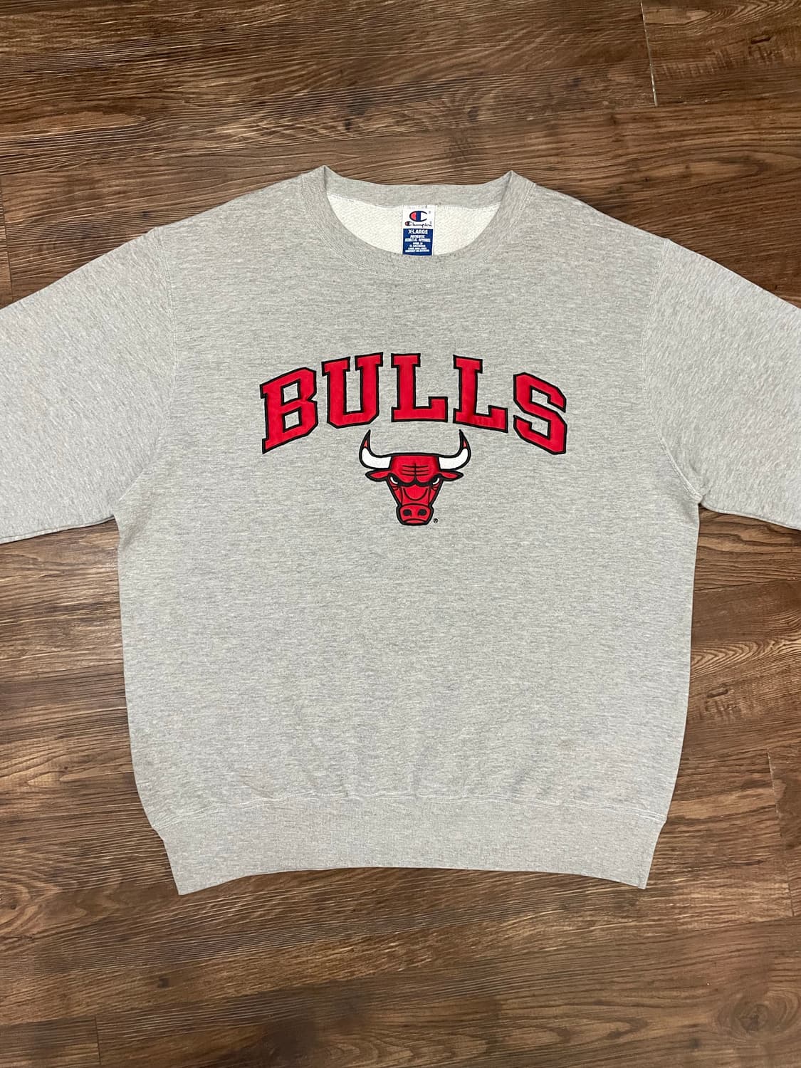 90s 챔피온 시카고불스 스웻셔츠 맨투맨 그레이 상품이미지3