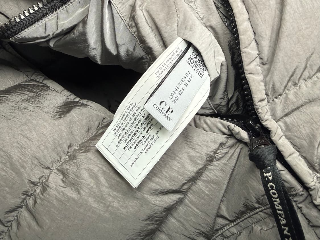 [50] CP컴퍼니 에코 크롬 R 다운 자켓 메탈 그레이 상품이미지5