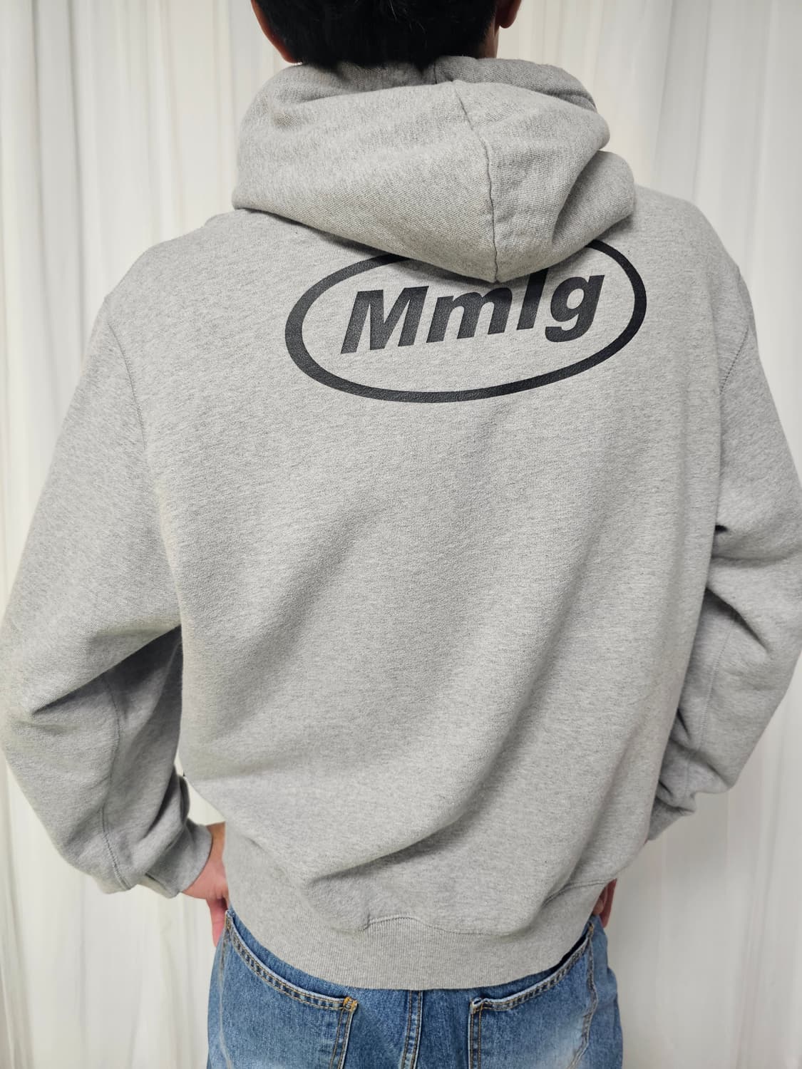 Mmlg 스마일리 기모 후드티 상품이미지2